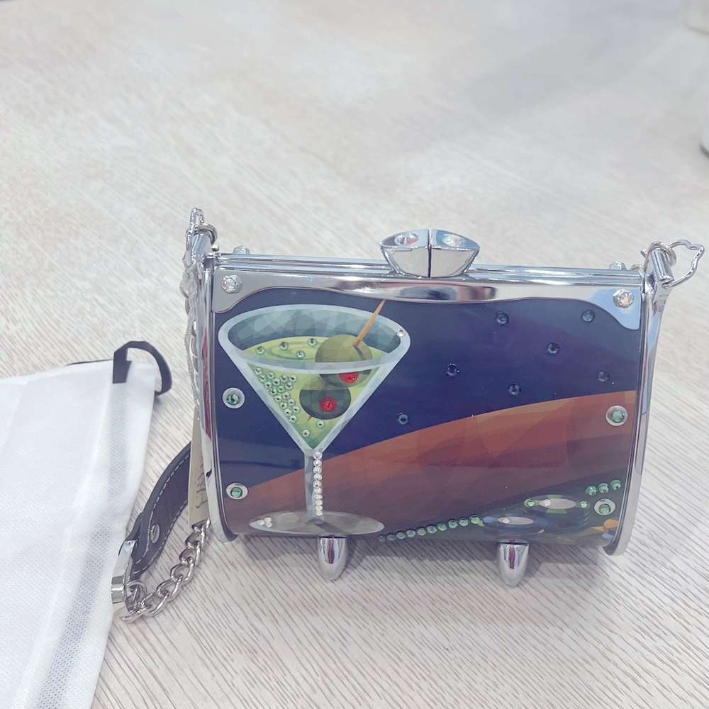 NWT Little Earth Metal Handbag w/ Swarovski Accents